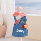 Personalized Name Pet Denim Overalls Dress  | inCloth59