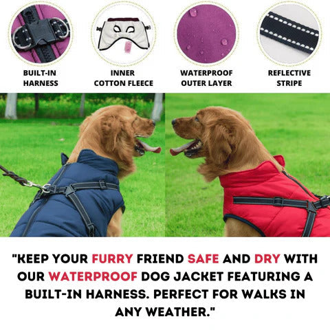 Waterproof Winter Jacket with Built-in Harness - Buy 2 Pcs Enjoy Free Shipping!