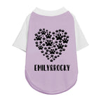 Personalized Mother's Day Color-Block Pet T-shirt  | inCloth42