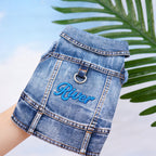 Personalized Embroidered Name Pet Denim Vest | inCloth63