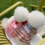 Personalized Name Summer Pet Striped Dress | inCloth48