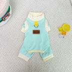 Personalized Leather Patch Name Breathable Summer Pet Jumpsuit  | inCloth64