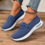 🔥Last day 49% OFF🔥-Slip On Sneakers Women Breathable Mesh Knitted Woven Low Top Walking Shoes Lightweight Wide Width Non-Slip Shoes